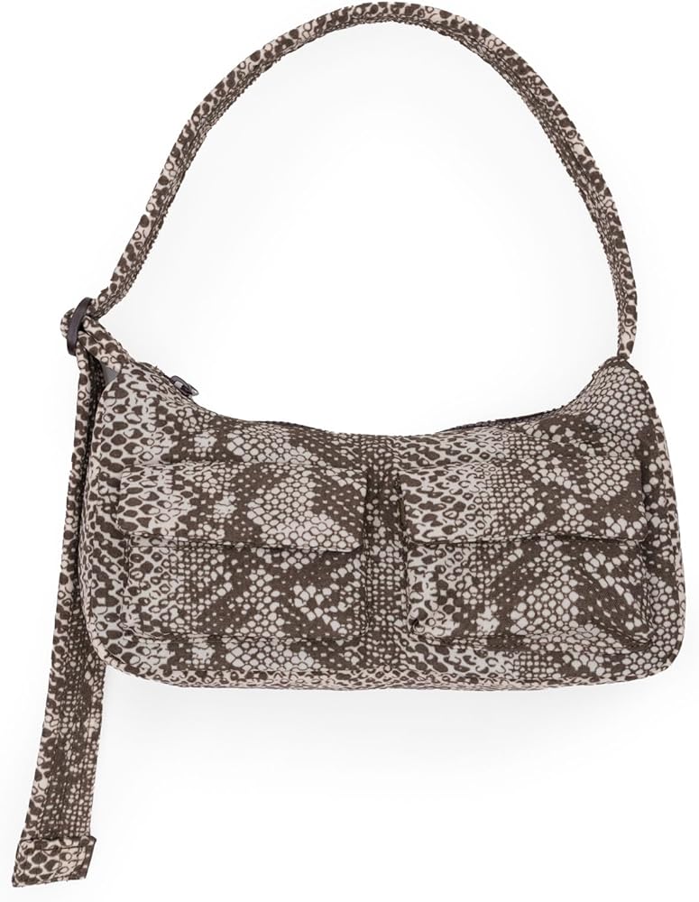 Amazon.co.jp: BAGGUカーゴショルダーバッグ, スネークスキン。, M