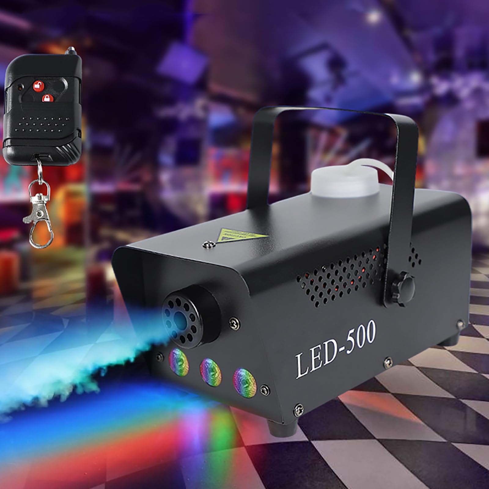 Amazon.co.jp: ミニフォグマシン、500Wスモークマシン、3つのLED