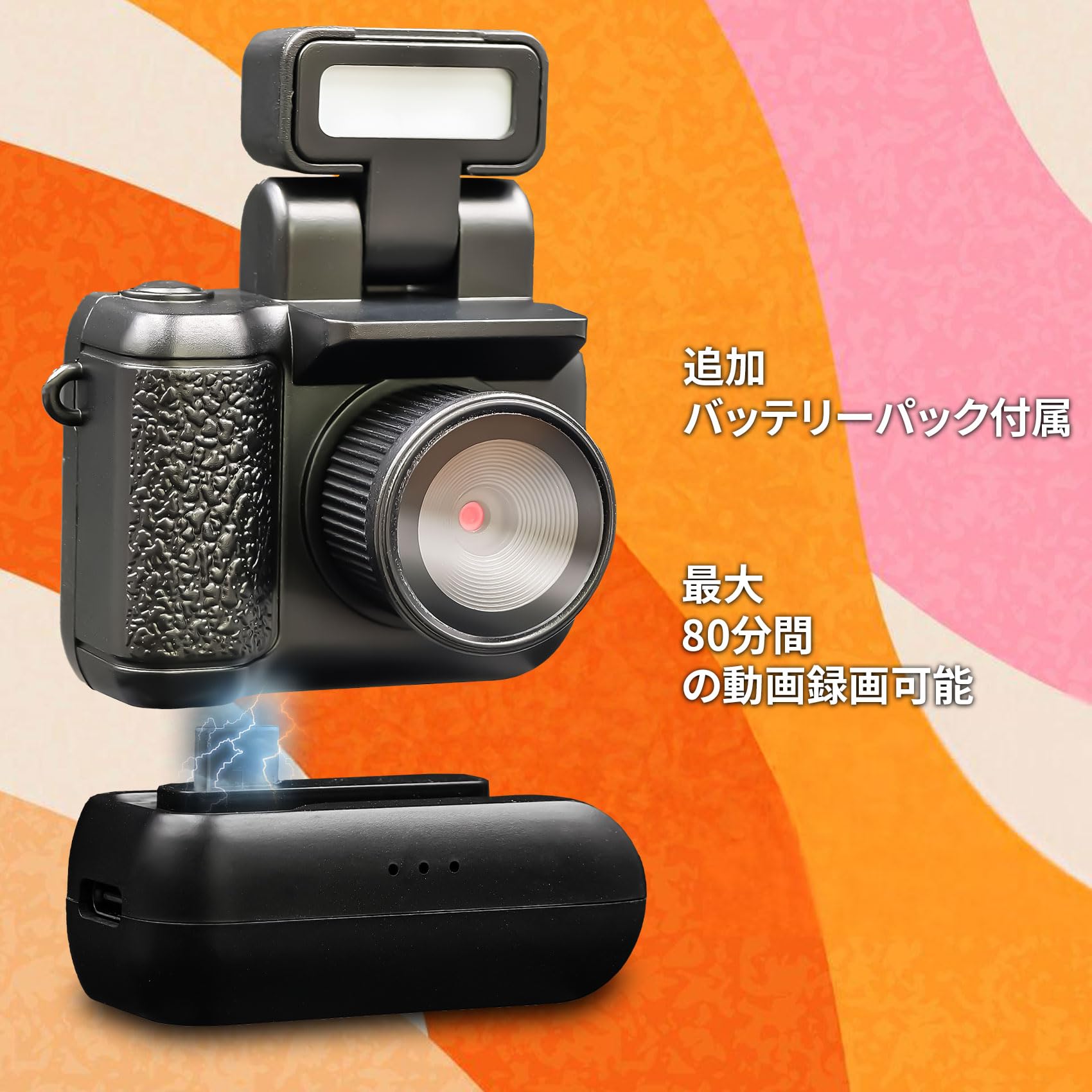 Amazon.co.jp: ミニデジタルカメラ 1080P/1.44インチ画面 (32GB+充電