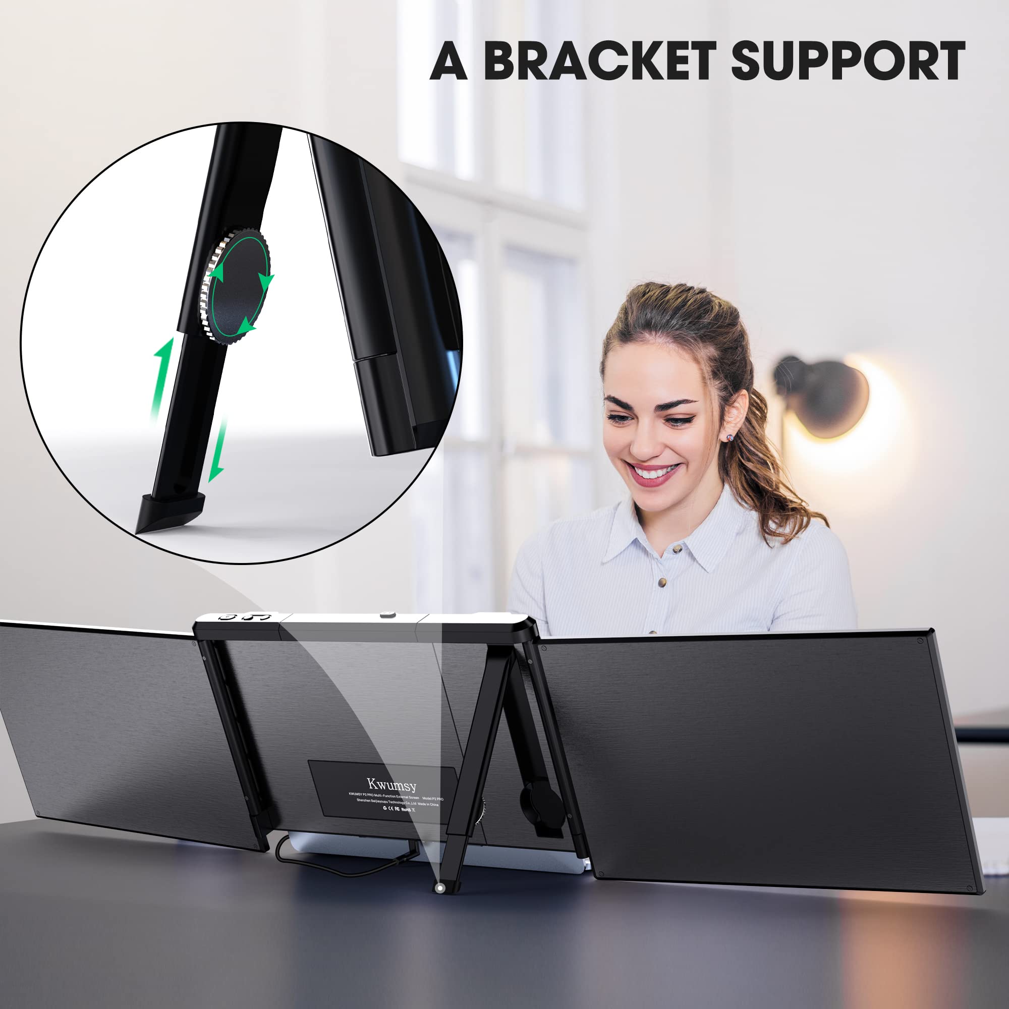 Amazon.co.jp: Kwumsy Proトリプルポータブルモニターラップトップ