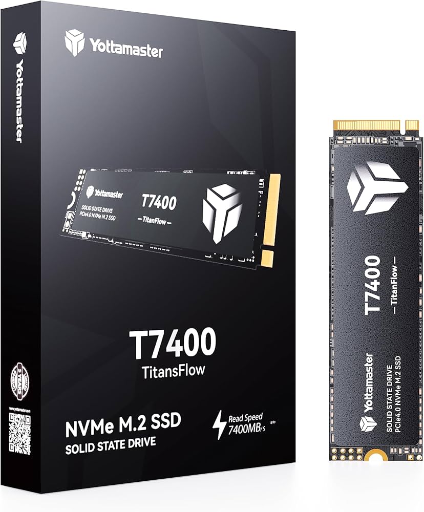 Amazon | Yottamaster T7400 1TB SSD M.2 PCIe Gen4x4 NVMe 内蔵SSD