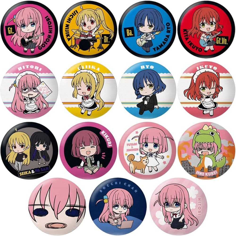 Amazon.co.jp: CAN BADGE COLLECTION ぼっち・ざ・ろっく！ 14個入り