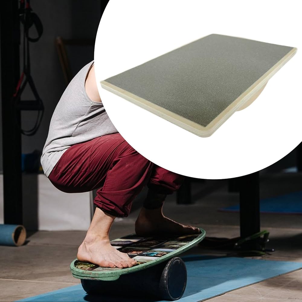 Amazon | Kdjuope 木製バランスボード、フィットネス用トレーニング