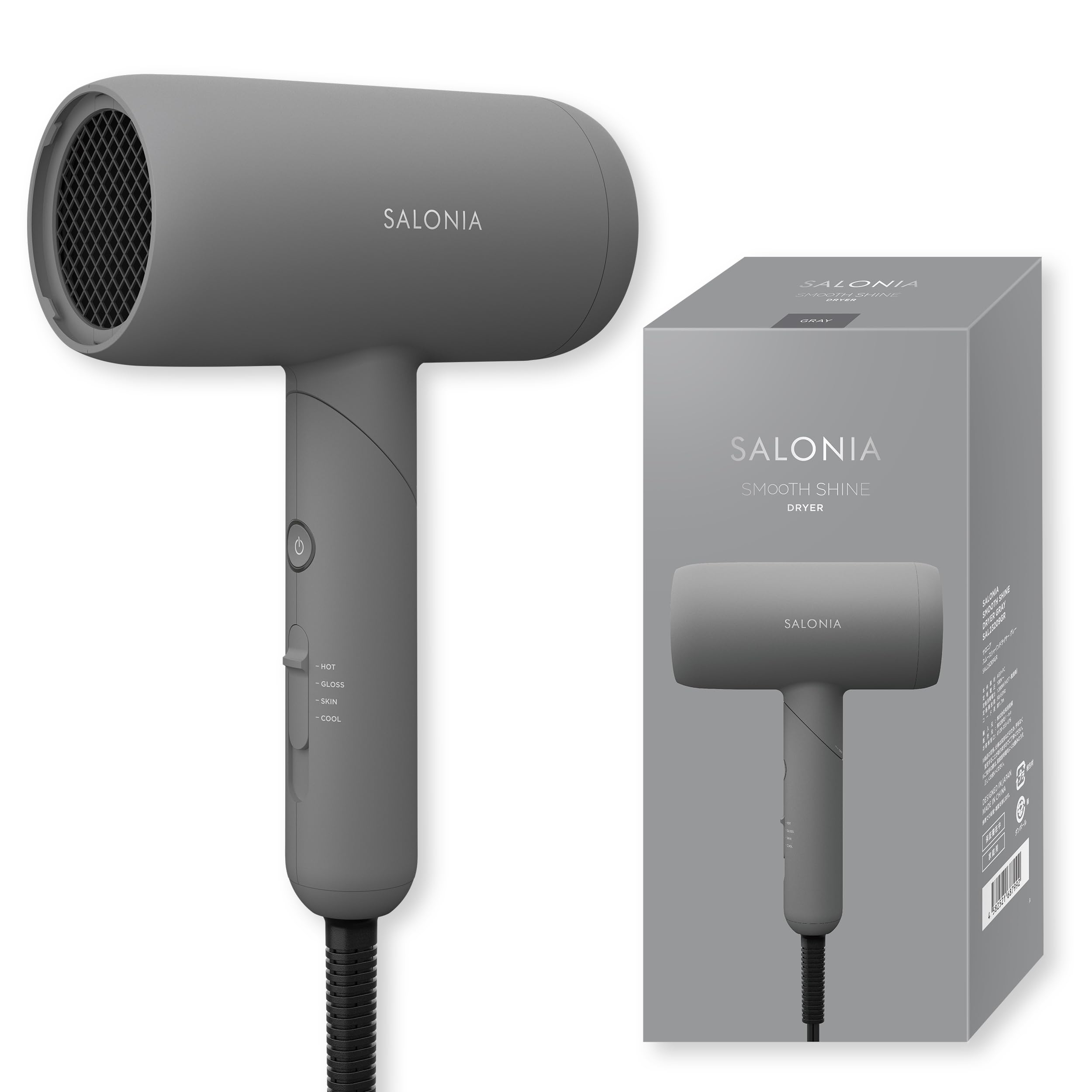 Amazon | SALONIA サロニア スムースシャイン ドライヤー 大風量 速乾