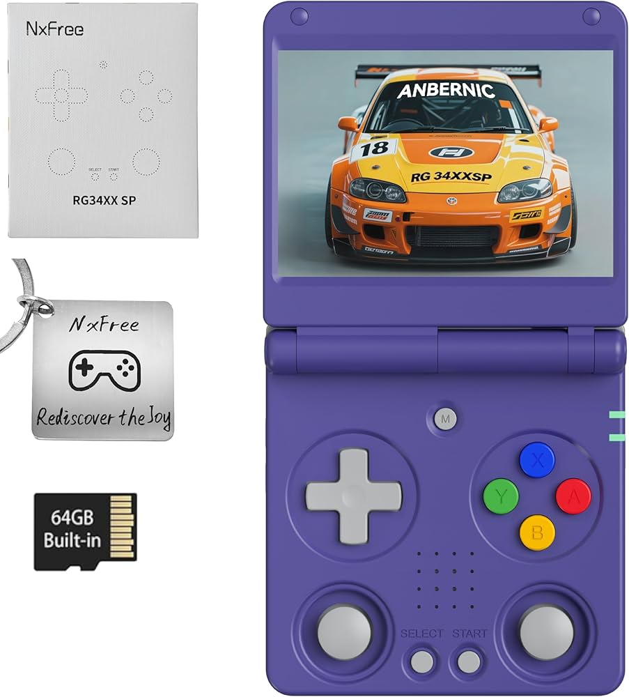Amazon.com: Anbernic RG34XXSP Retro Gaming Console – Flip Design