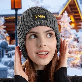 Amazon.co.jp: [キツネリーム] 8 マイルエミネム 帽子 ニット帽 耳あて