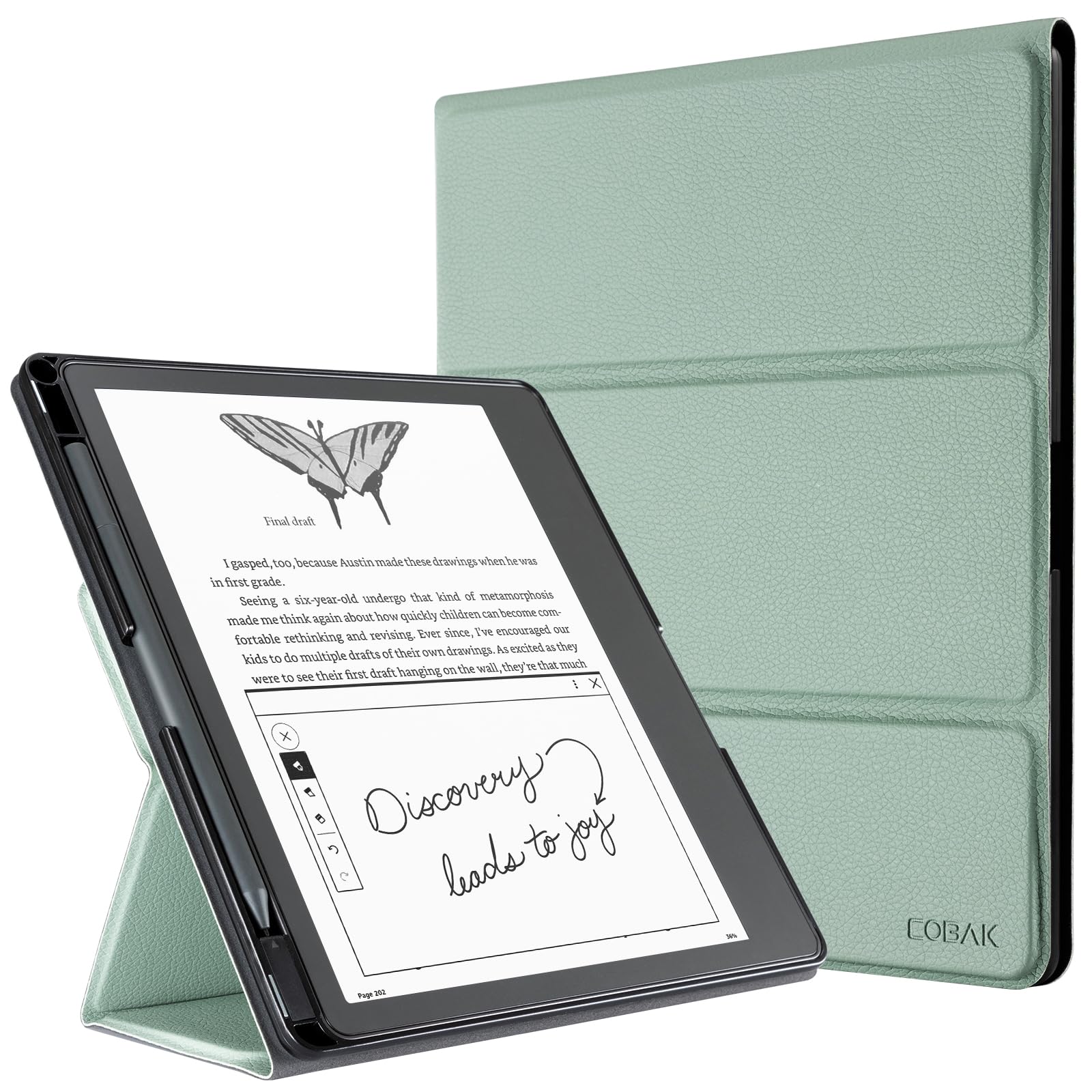 Amazon.com: CoBak Stand Case for Kindle Scribe - Premium Folio