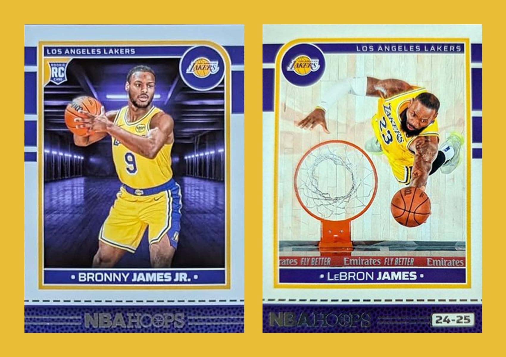 2023 2024 2025 NBA Hoops Factory Sealed NBA Basketball Card 2 Team