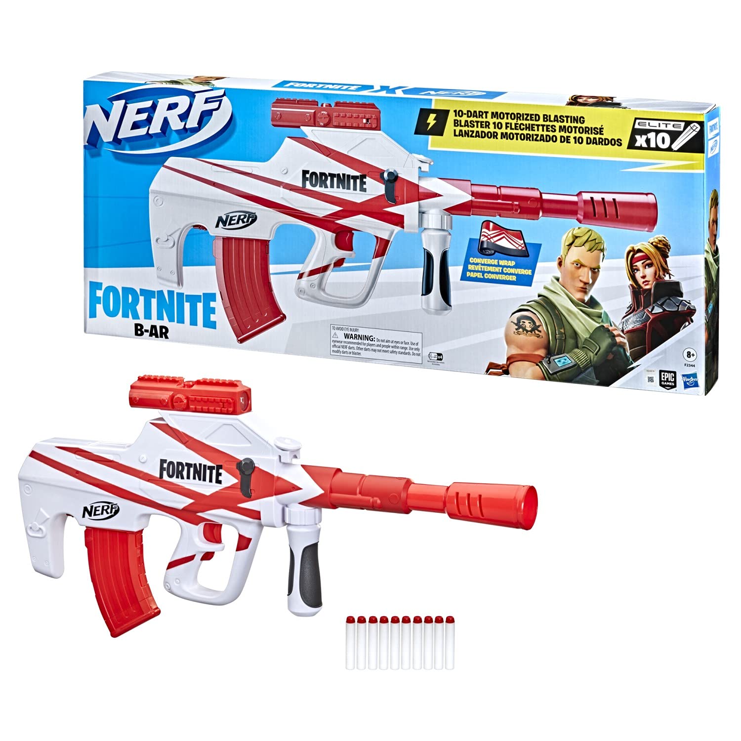 NERF FORTNITE AR-L モーター駆動ダーツブラスター2丁セット Amazon.co