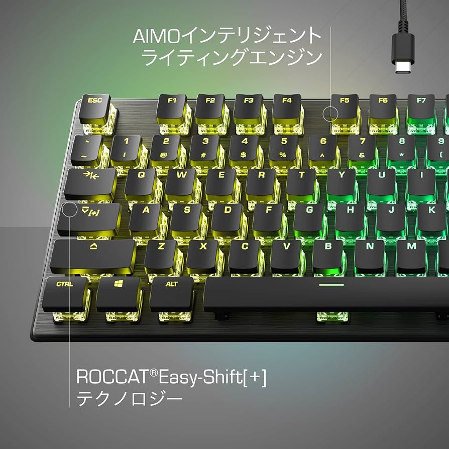 Amazon.co.jp: ROCCAT ゲーミングキーボード Vulcan TKL Pro US 英語