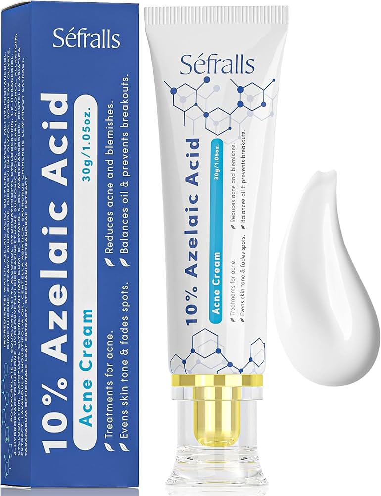 Amazon.com: Sefralls 10% Azelaic Acid Acne Cream, Premium Azelaic