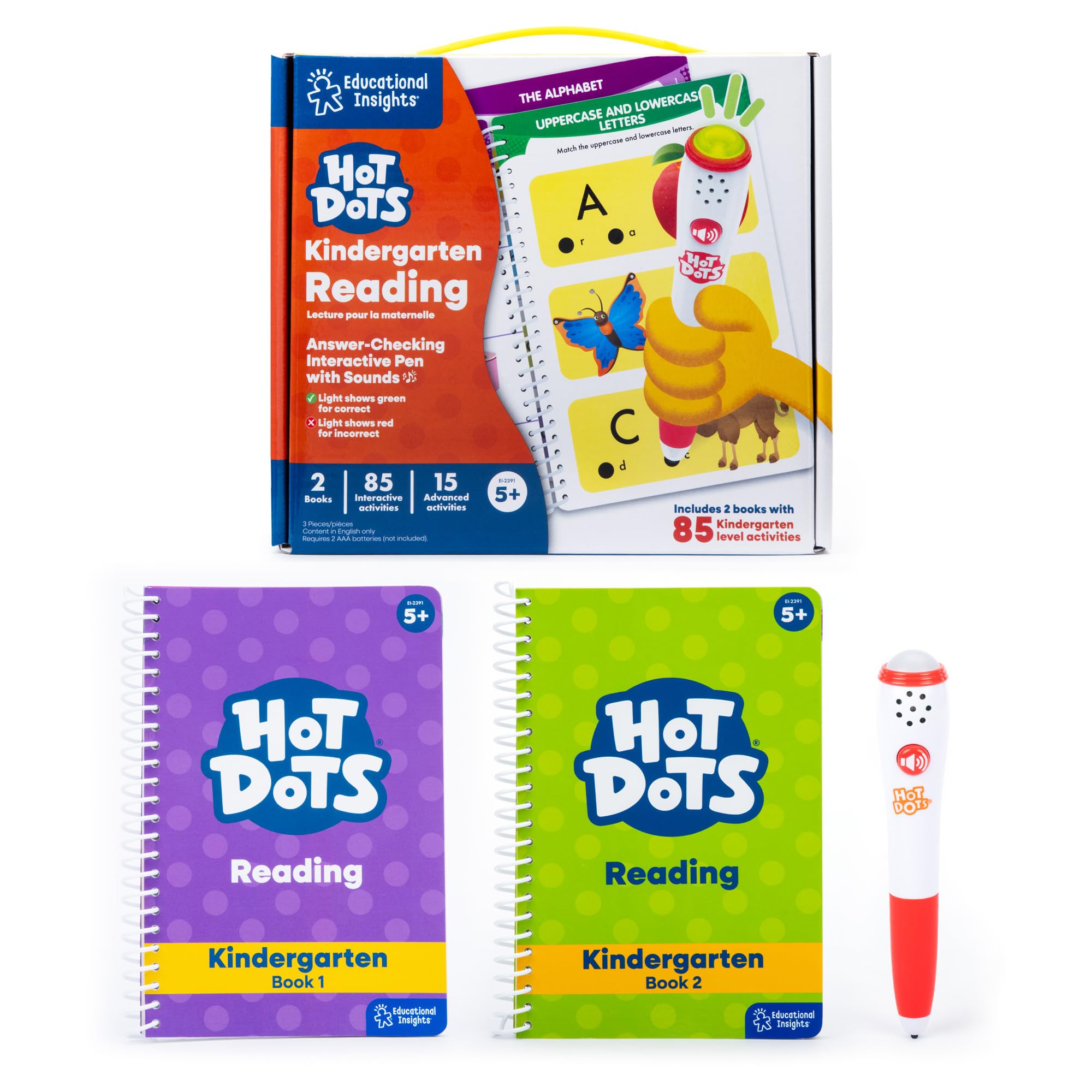 Amazon.com: Educational Insights Hot Dots Kindergarten Reading Set