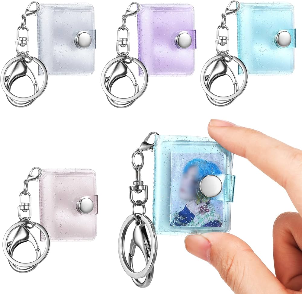 Amazon.co.jp: Crtiin 4パック 1インチ ミニスモールフォトアルバム 16