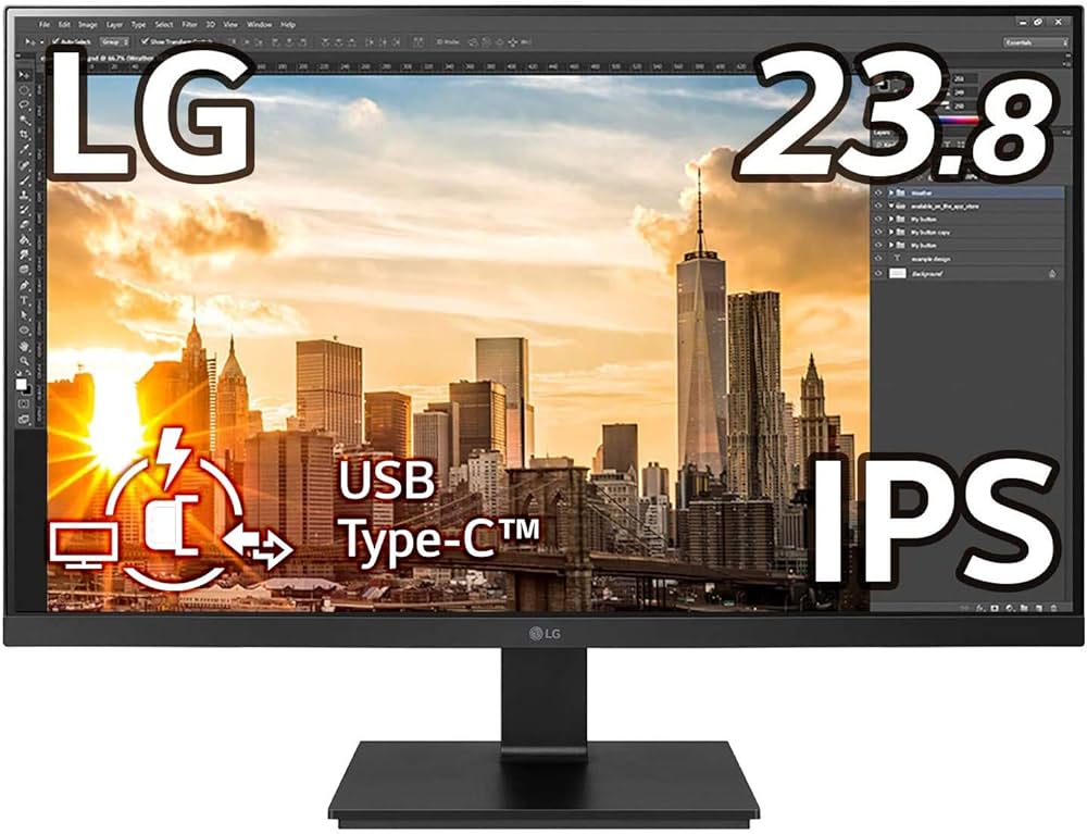 Amazon.co.jp: LG フレームレス モニター ディスプレイ 24BL650C-B