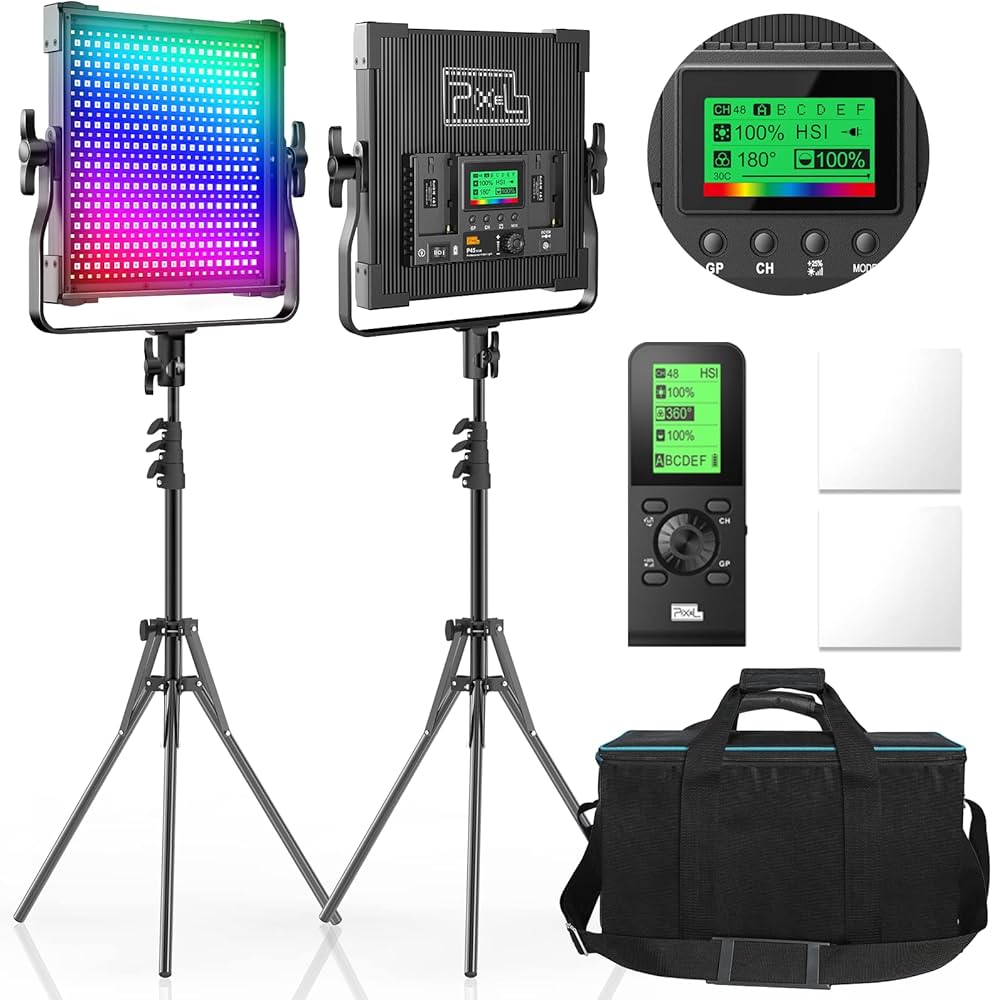 LEDライト 2個セット 遠隔操作&調光撮影用 遠隔操作&調光 LED撮影用