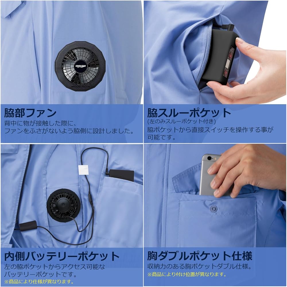 Amazon.co.jp: [ミドリ安全] クールファン 電動ファン対応 ファン別売