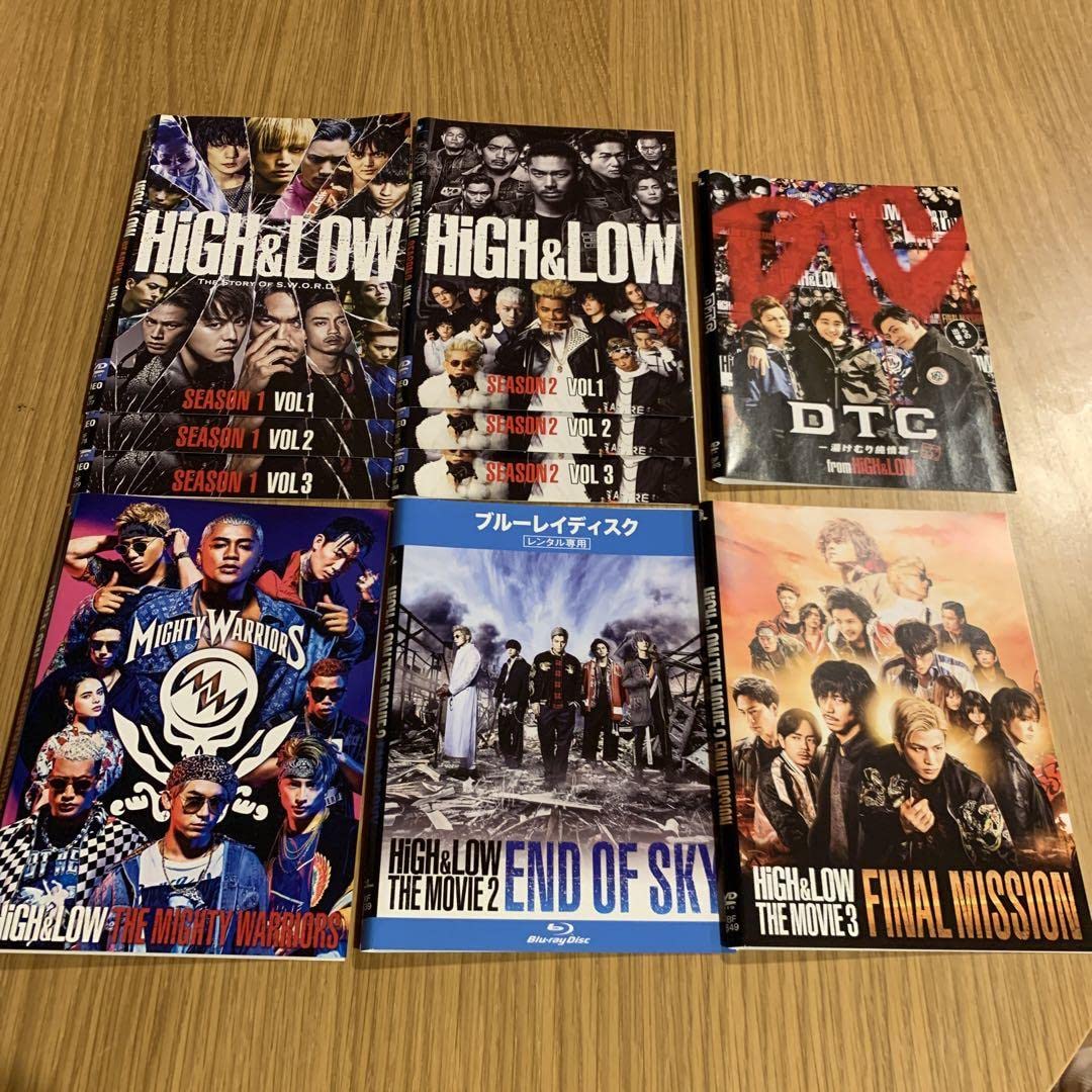 Amazon.co.jp: HiGH&LOWハイアンドローDVDシリーズ計10巻セット
