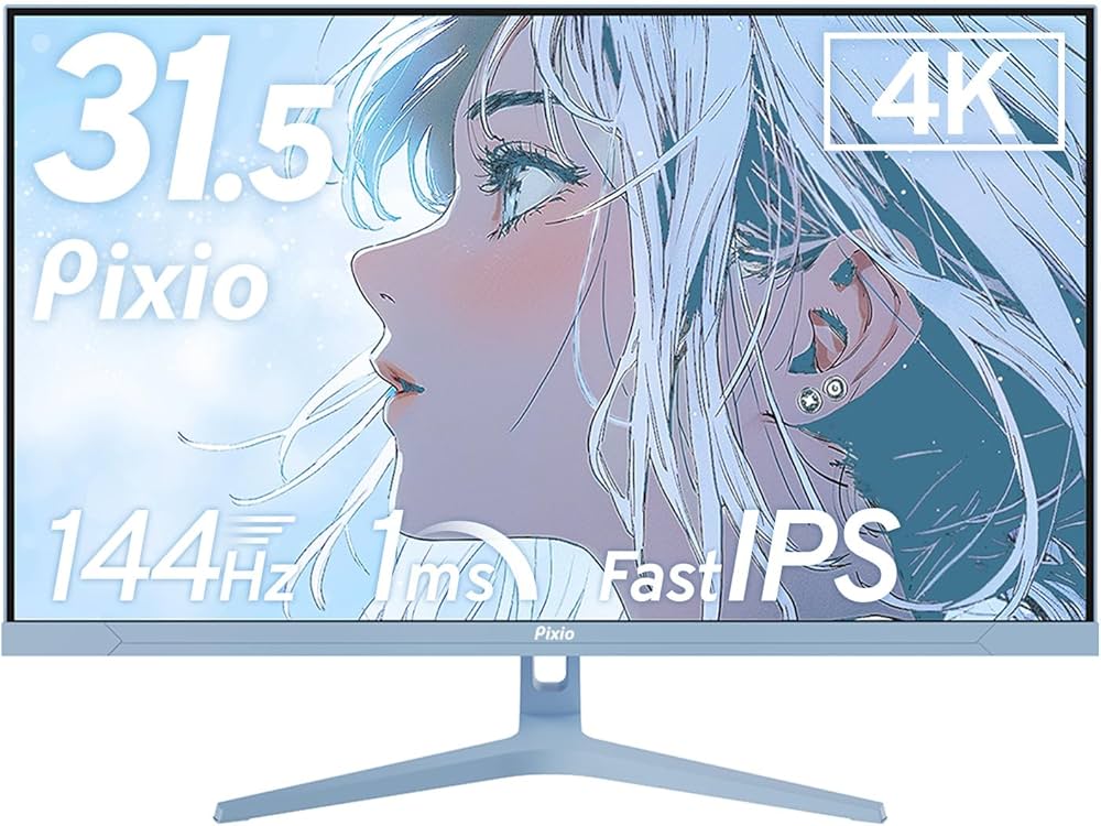 Amazon.co.jp: Pixio PX32U Wave Pastel Blue ゲーミングモニター 4K