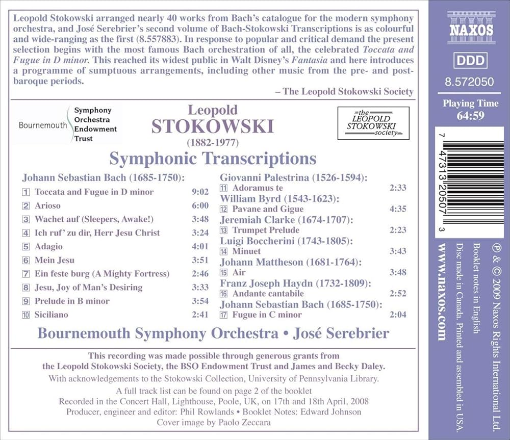 Stokowski, Serebrier, Bournemouth Symphony Orchestra - Stokowski