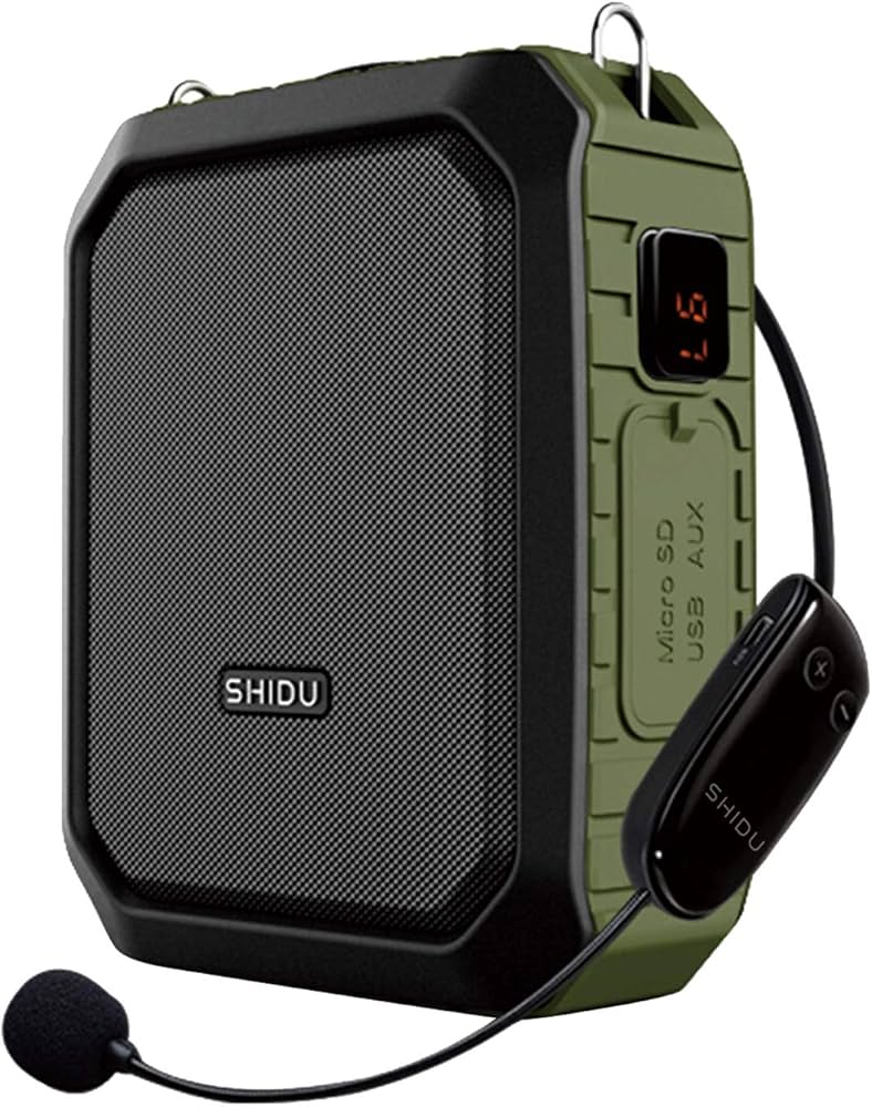 Amazon.co.jp: ポータブル拡声器 ハンズフリー 小型スピーカーセット