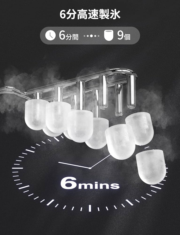 Amazon.co.jp: CROWNFUL 製氷機 家庭用 【高速製氷 自動洗浄機能