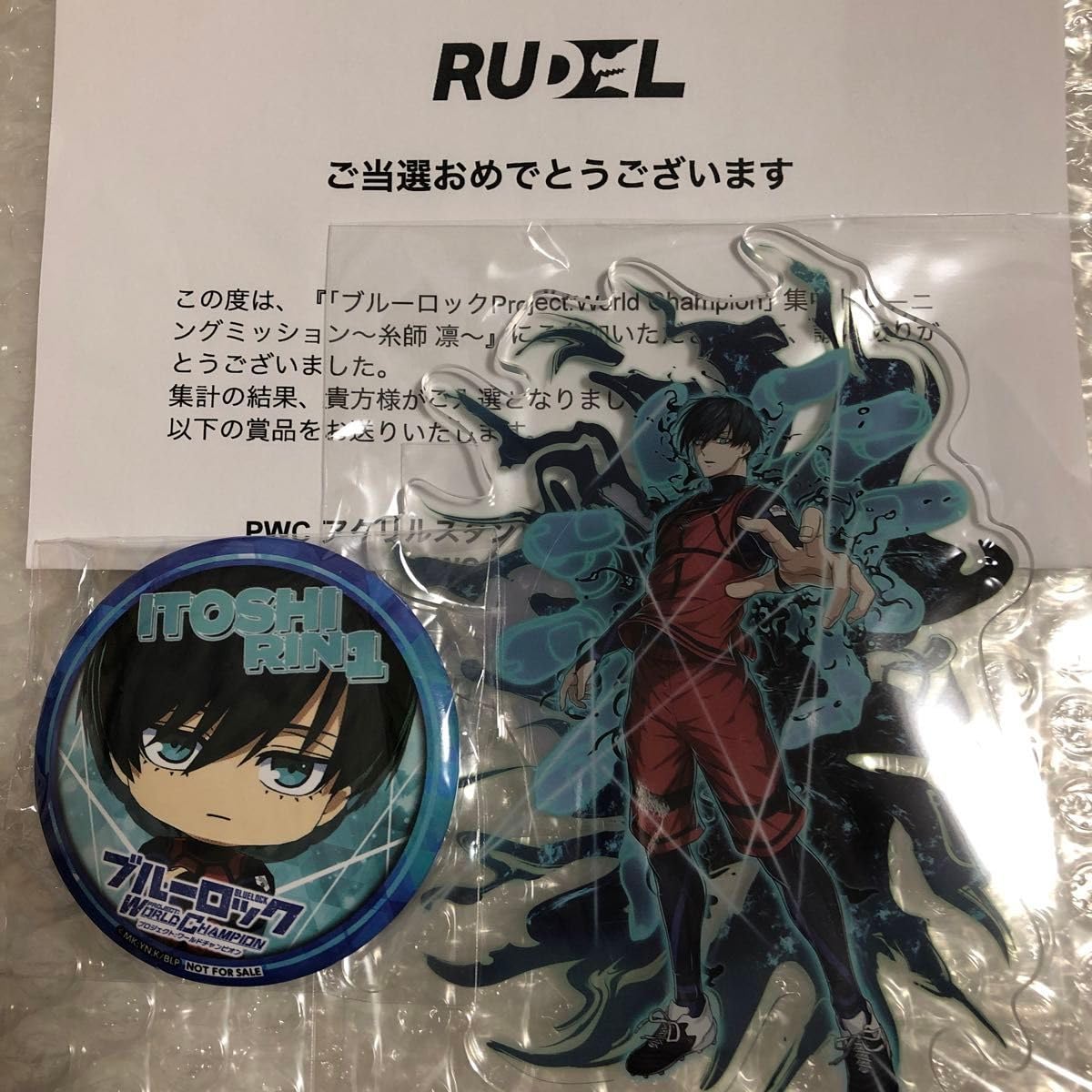 ブルーロック SHIBUYA TSUTAYA 缶バッジ19個(糸師 凛) 【公式通販】