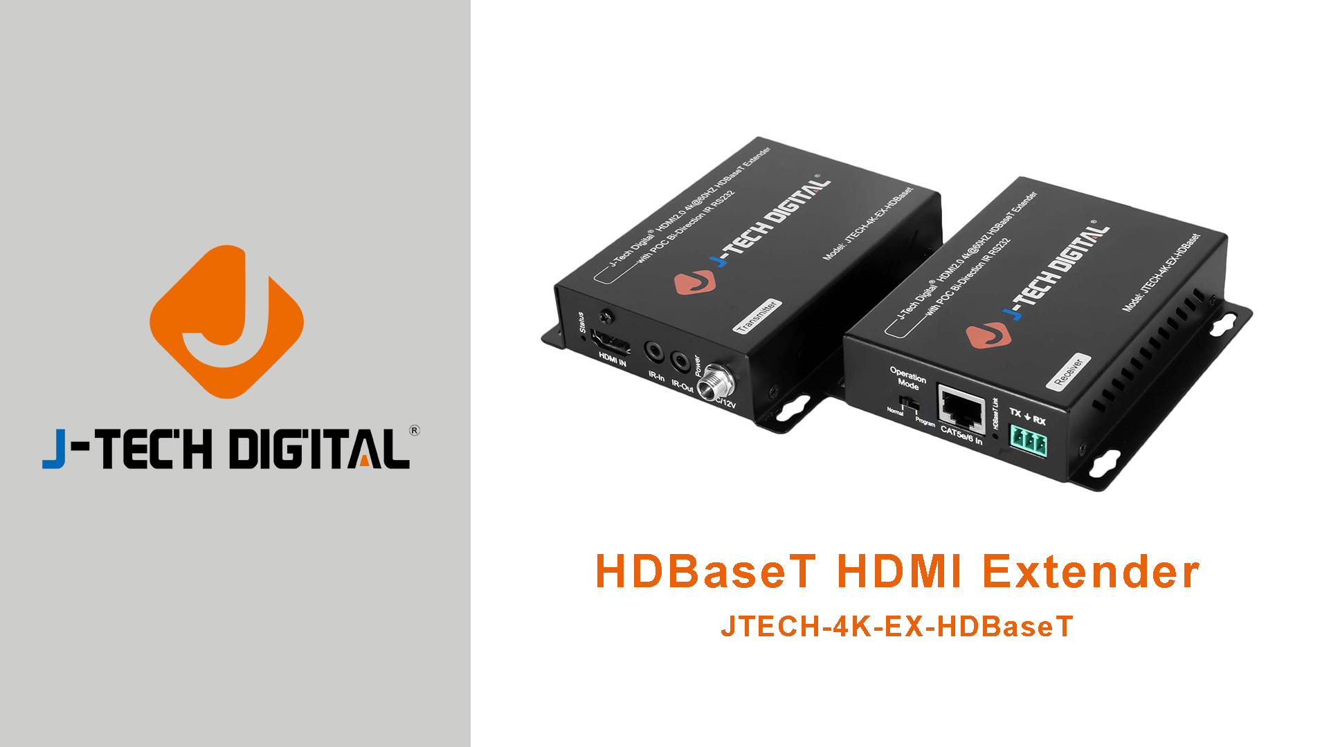 Amazon.com: J-Tech Digital 4K HDBaseT HDMI Extender Over Cat5e/6