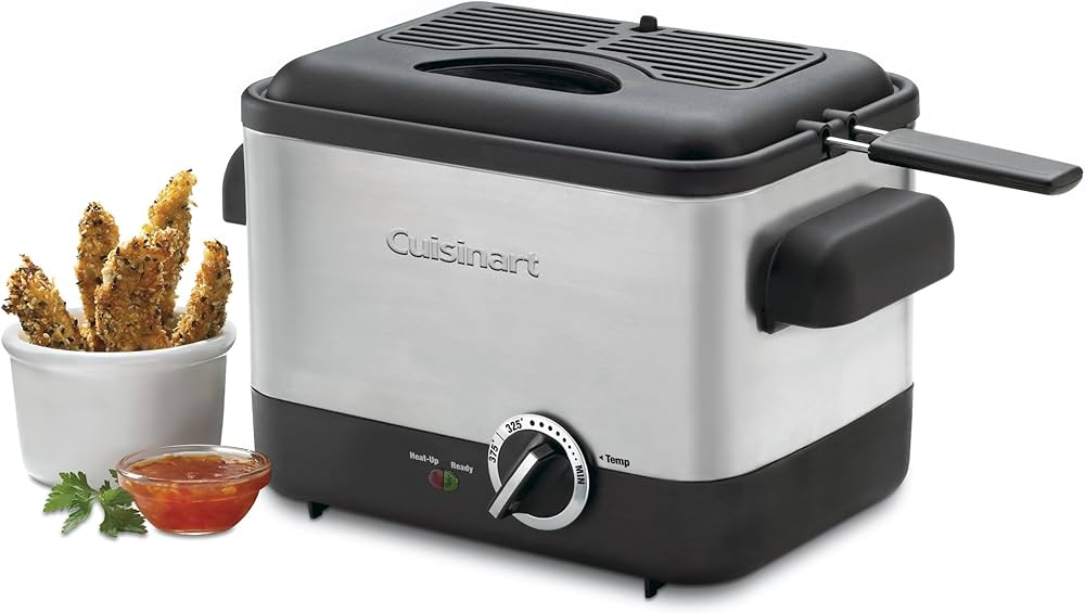 Cuisinart Compact Deep Fryer, Friteuse, Fast Heat-up and Frying