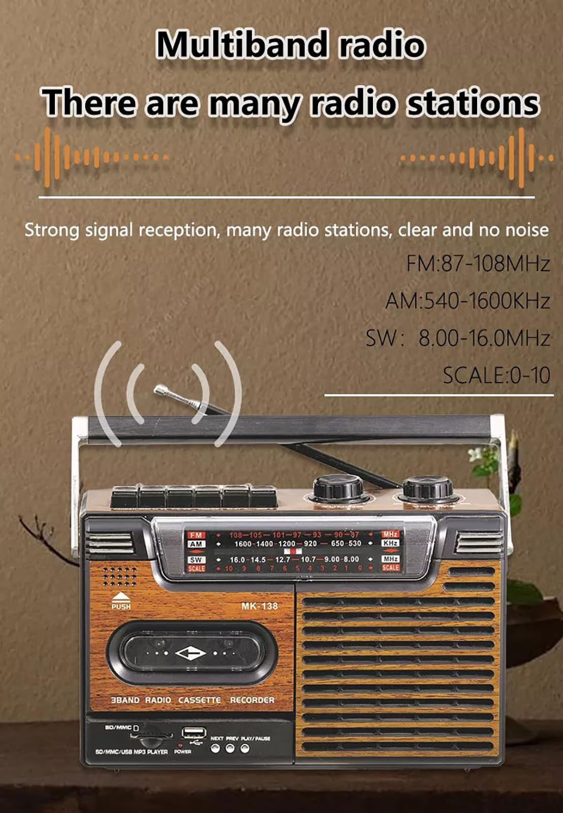 Amazon.co.jp: ポータブルカセットプレーヤーレコーダー、ノイズレス