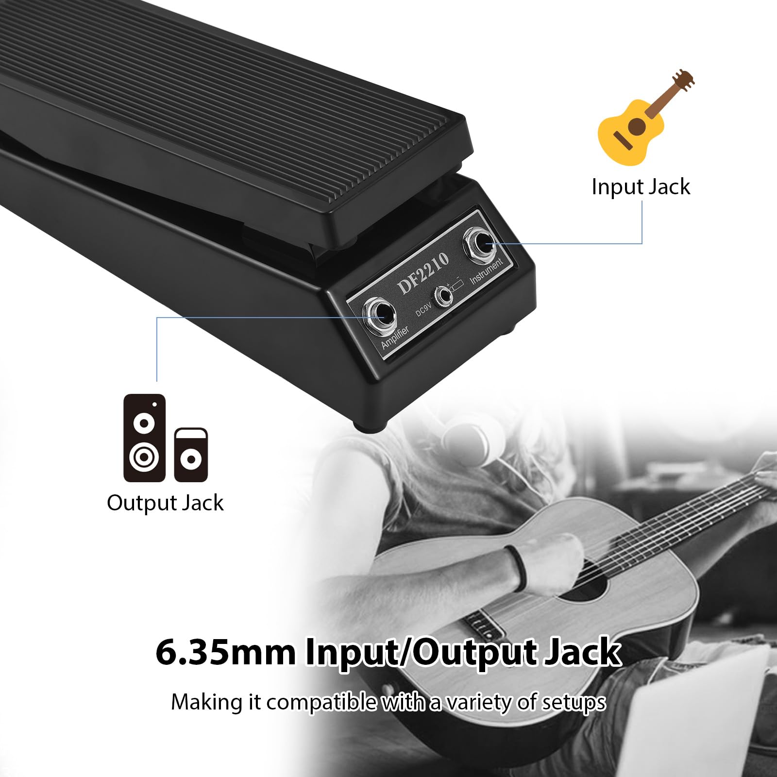 Amazon.co.jp: ワウペダル HXBEE ギターペダル クラシックワウサウンド