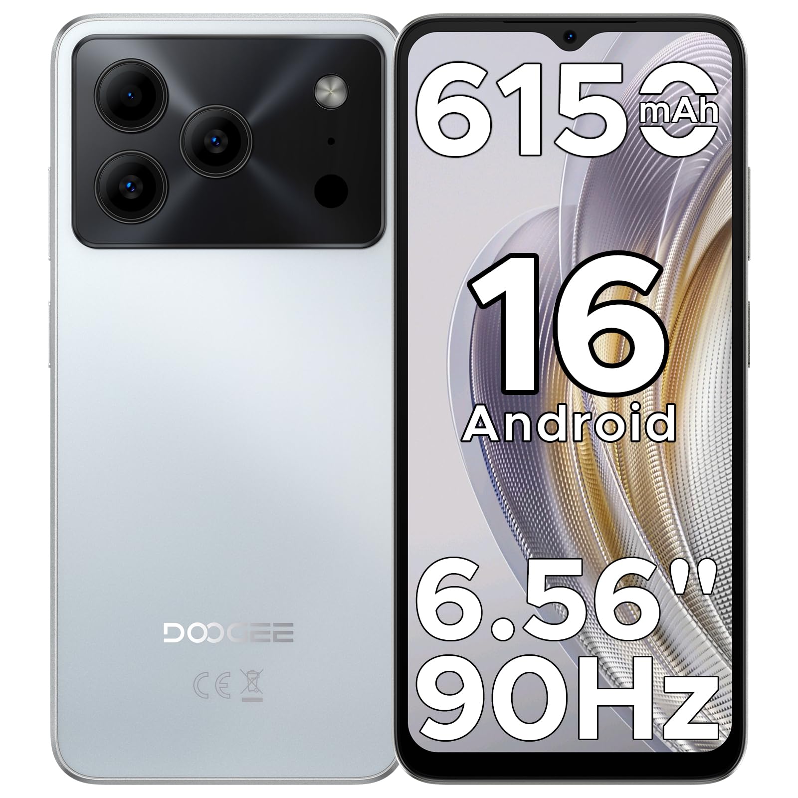 Amazon | 【最新 Android 16 スマホ】DOOGEE Note56 Android16 SIM