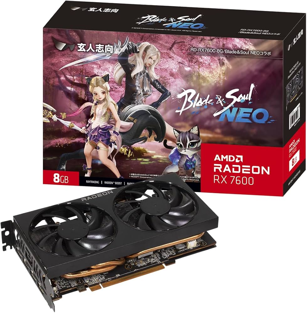 Amazon | 玄人志向 Radeon RX7600 搭載 グラフィックボード GDDR6 8GB