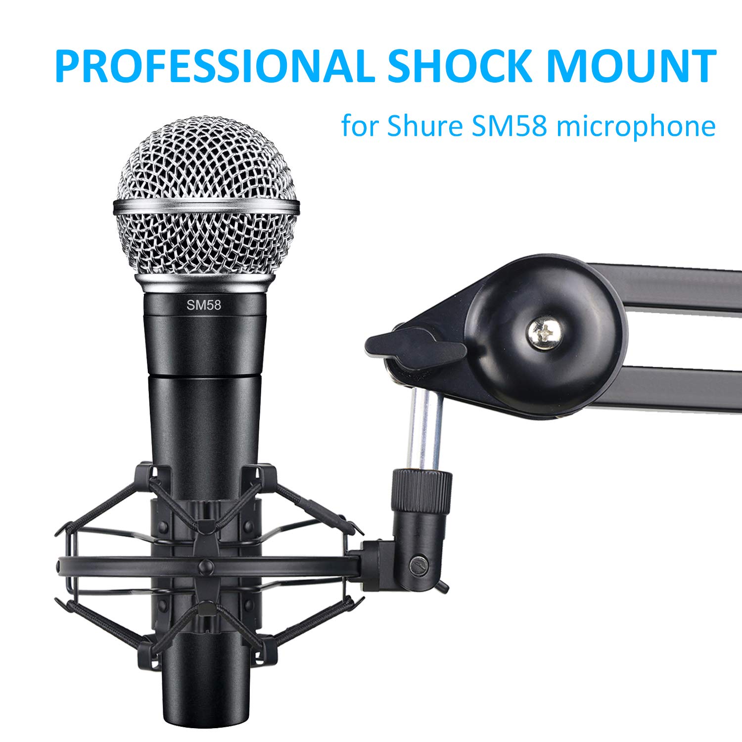 Amazon.com: SUNMON SM58 Microphone Shock Mount Holder for Reduces