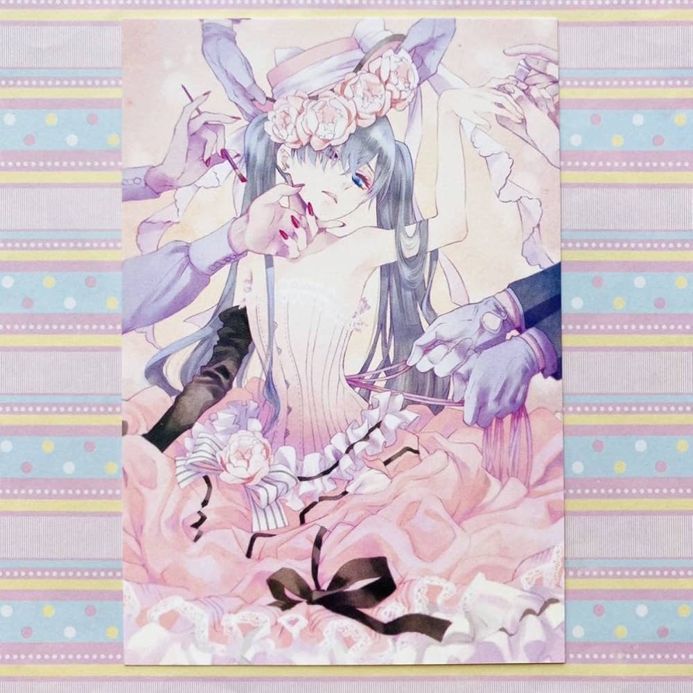 Amazon | 黒執事 黒執事展 -Rich Black- ポストカード/シエル/駒鳥 w