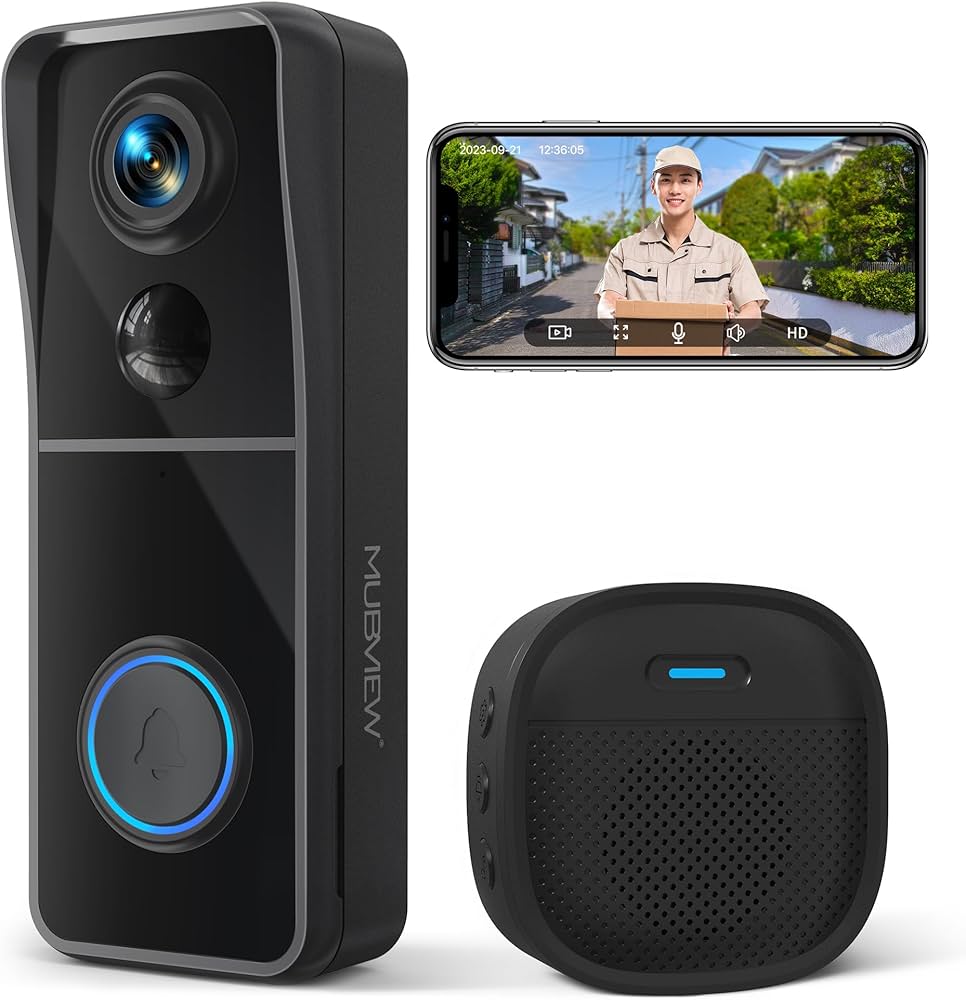 Amazon.co.jp: MUBVIEW インターホン ワイヤレス 工事不要 ドアホン