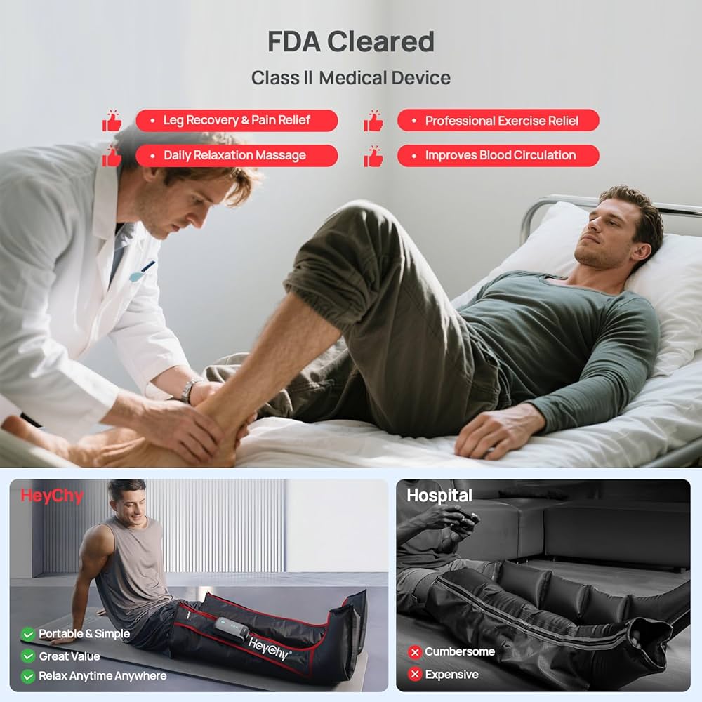 Amazon.com: Air Compression Foot and Leg Massager - Deep Kneading