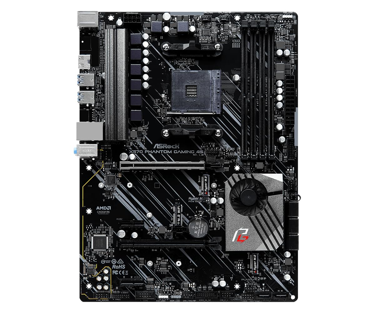 Amazon | Asrock X570 Phantom Gaming 4S、AMD X570、AM4、ATX、4 DDR4