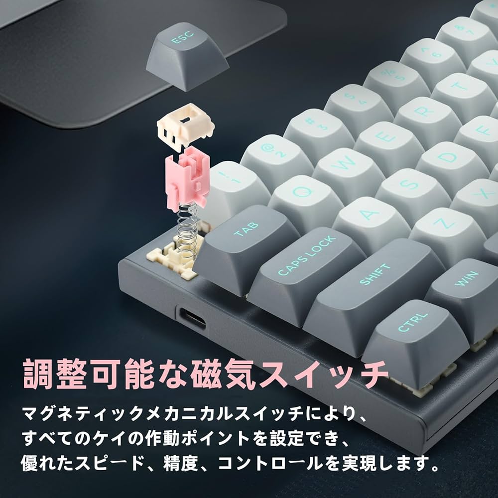 Amazon | e元素 Hz-61 60% エスポートゲーミングキーボード ラピッド