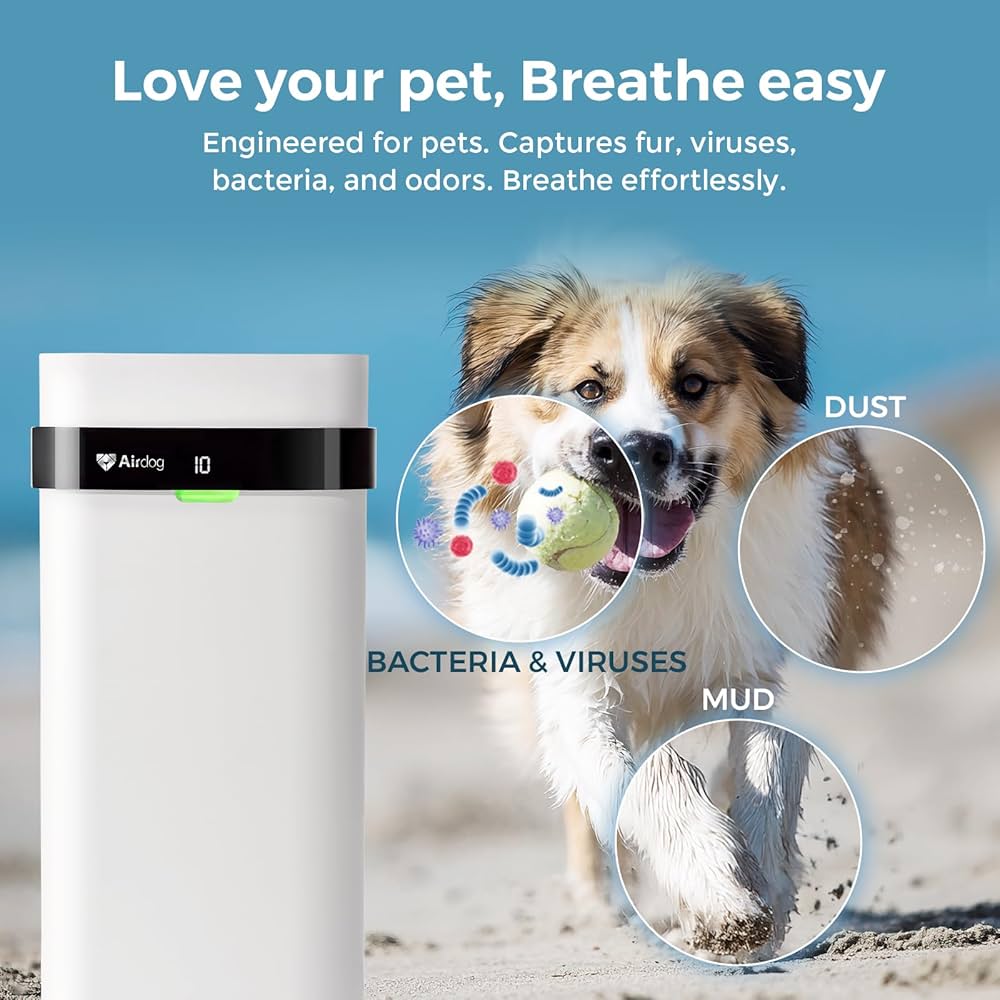 Amazon.com: Airdog X5 Pet Air Purifier for Homes Covers Up to 1614
