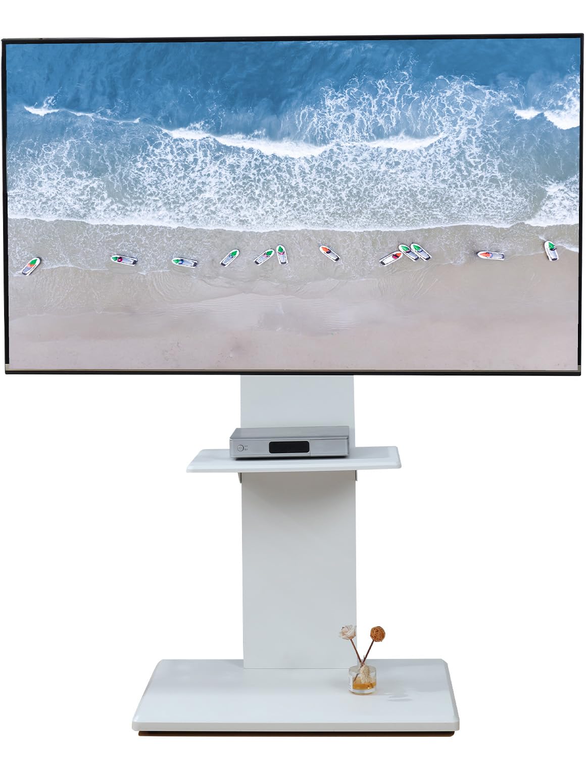 Amazon.co.jp: テレビスタンド 震度7クリア 自立タイプ 「配線隠し 首