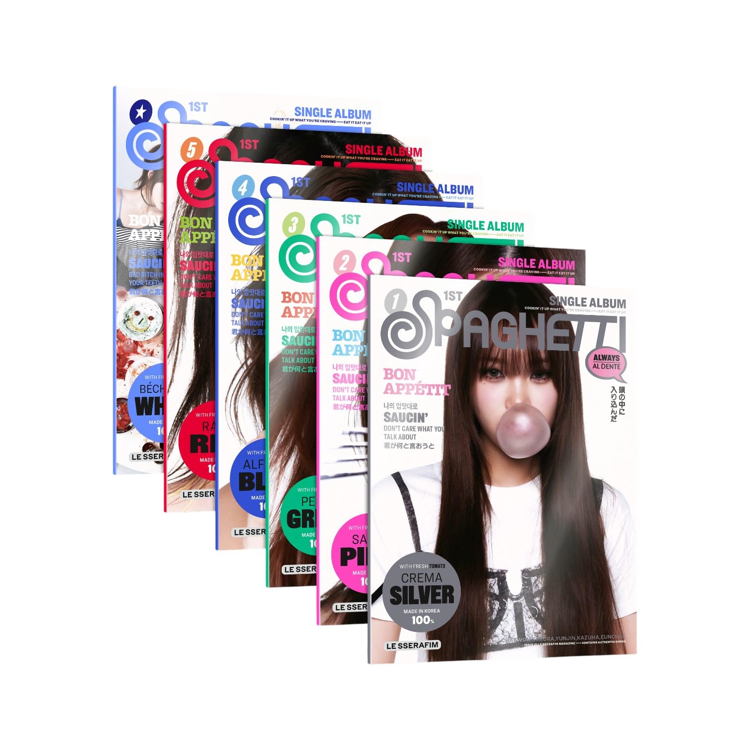 LE SSERAFIM チェウォン SPAGHETTI ユニバ 直筆 UMS ② LE SSERAFIM