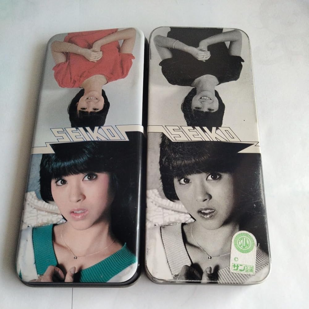 Amazon.co.jp: 約40年前 松田聖子 缶ペンケース 筆箱 カンペン