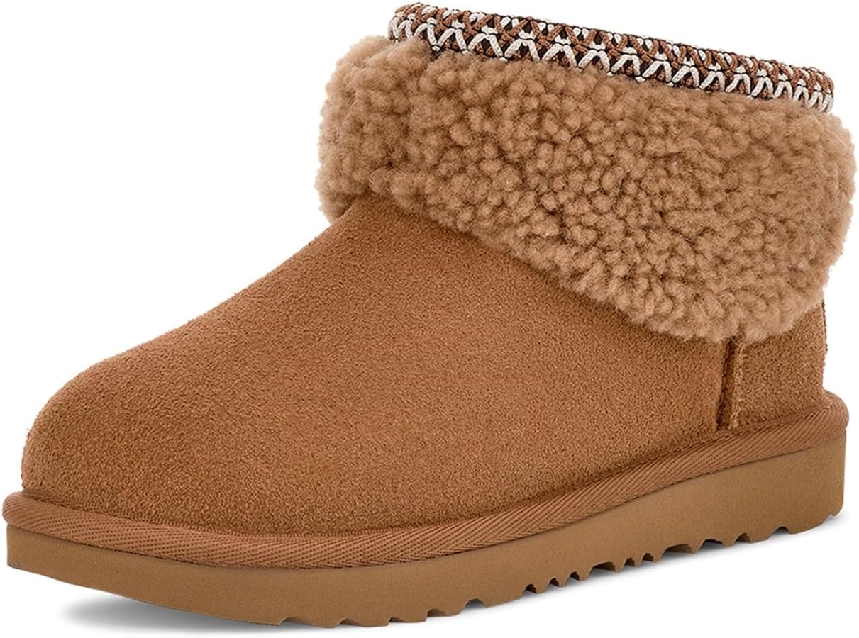 Amazon.com: UGG Kids K Classic Ultra Mini Maxi Curly Boot