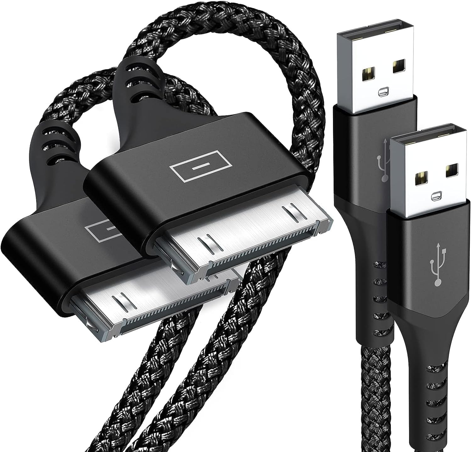 Amazon.co.jp: 30ピン Dockケーブル【2本セット 2m+2m】iPodケーブル