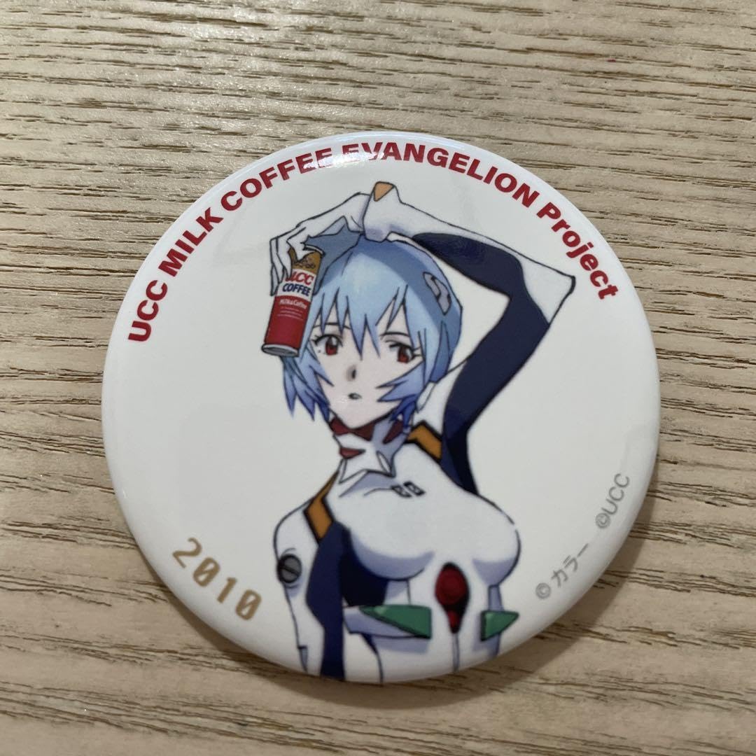 3) エヴァ 缶バッジ 綾波レイ d*3様 新世紀エヴァンゲリオン 綾波レイ