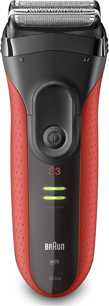 Amazon | レッド シリーズ3 メンズ電気シェーバー 3枚刃 レッド 丸ごと