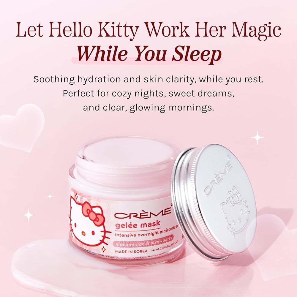 Amazon.com : The Crème Shop Hello Kitty Klean Beauty™ Gelée Mask