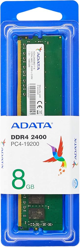 Amazon | ADATA Technology AD4U240038G17-S DDR4 2400 288-Pin 8G