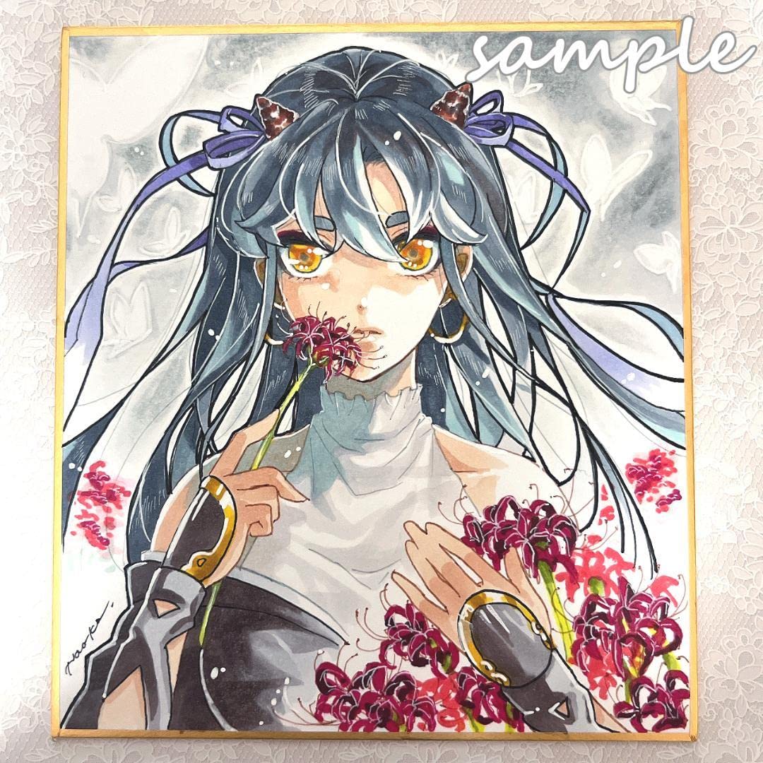 Amazon.co.jp: No.006手描きイラスト 原画 アナログ 絵 オリジナル