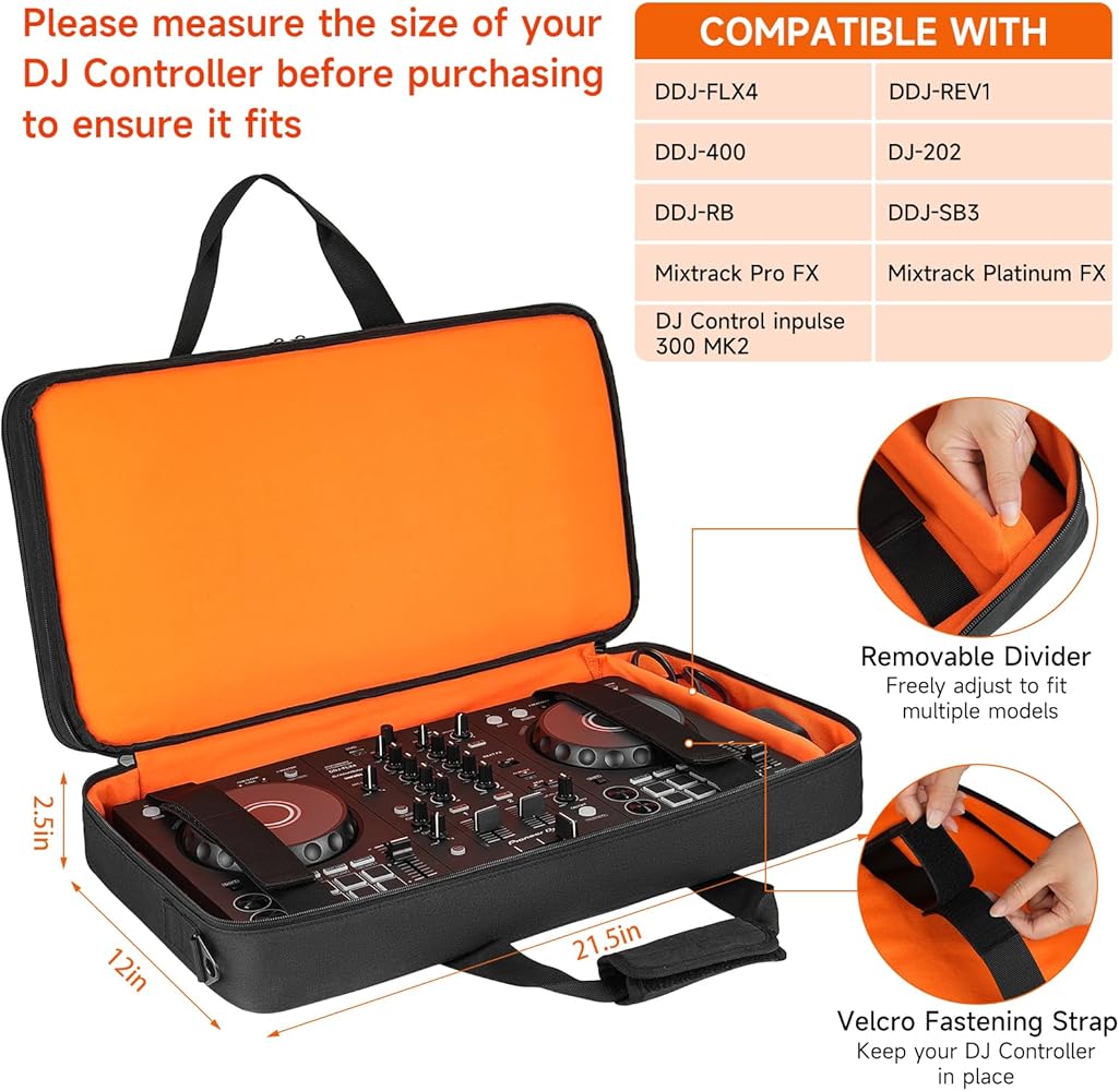 Amazon.com: DJ Controller Case Compatible with Pioneer DDJ-FLX4